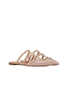 Valentino ROCKSTUD PATENT-LEATHER MULE