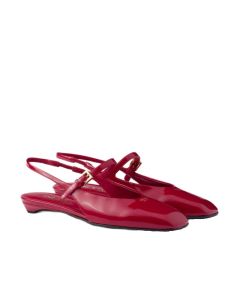 Prada Patent leather slingback ballerinas