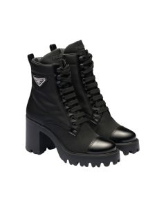 Prada Re-Nylon and leather booties