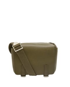 LOEWE XS Military messenger bag in soft grained calfskin