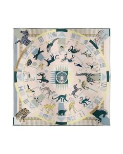 Hermès Le Carrousel du Tigre Royal scarf 90