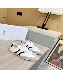 CELINE JOGGER LOW LACE-UP SNEAKER WITH TRIOMPHE in CALFSKIN AND SUEDE CALFSKIN