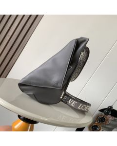 LOEWE Anton sling in supple smooth calf and jacquard