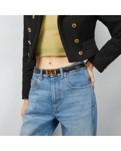 Gucci Belt with Double G buckle and bamboo