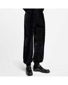 LV Flocked Damier Technical Track Pants