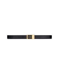 YSL LA 66 BUCKLE BELT IN LACQUERED LEATHER