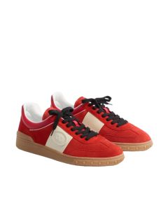 Valentino UPVILLAGE LOW TOP SNEAKER IN SPLIT LEATHER AND CALFSKIN NAPPA LEATHER