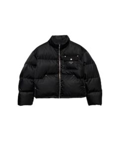 Prada Cropped Re-Nylon down jacket