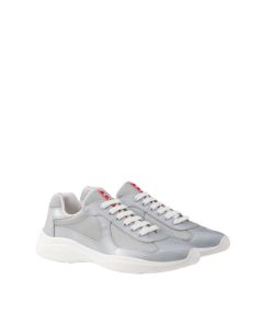 Patent leather and technical fabric Prada America's Cup sneakers