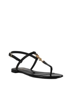 YSL Cassandra sandals in patent leather