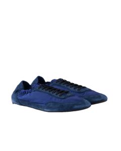 Prada Collapse Re-Nylon and suede elasticized sneakers