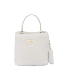 Prada Panier shearling mini-bag