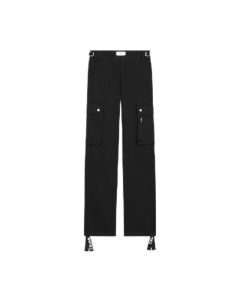 celine cargo pants in cotton linen