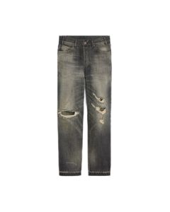 Celine wesley jeans in black paradiso wash denim