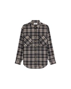 Celine overshirt in checked cashmere