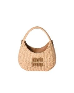 MIU MIU Wander wicker handbag