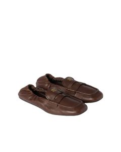 MIU MIU Ruches nappa leather loafers