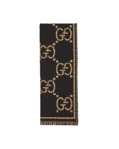 Gucci Check GG wool scarf