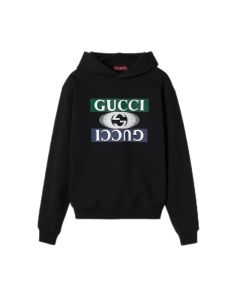Gucci Cotton jersey hooded sweatshirt