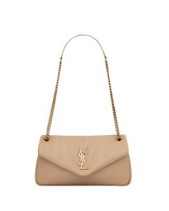 YSL CALYPSO small in plunged lambskin