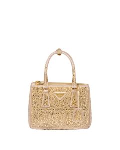 Prada Galleria satin mini-bag with crystals
