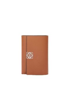 LOEWE Anagram small vertical wallet in pebble grained calfskin
