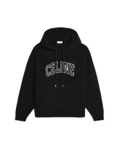 celine hooded sweater in ribbed wool