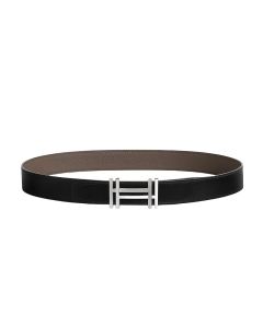 Hermès H au Carre belt buckle & Reversible leather strap 32 mm