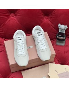 MIU MIU Plume suede sneakers