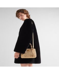Prada Galleria satin mini-bag with crystals