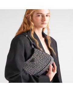 Prada Cleo satin bag with crystals