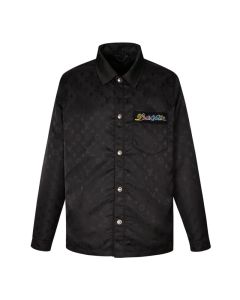 LV Monogram Moire Jacquard Silk Overshirt