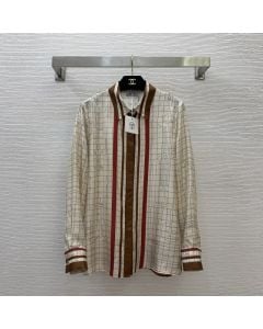 Hermès "Coaching Deja Vu" classic shirt
