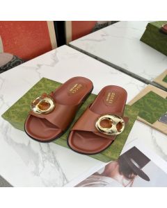 Women's Gucci Marina chain slide sandal