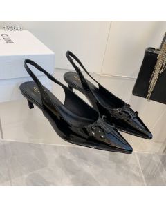 CELINE ALMA TRIOMPHE SLINGBACK in PATENT CALFSKIN