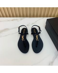 YSL Cassandra sandals in patent leather