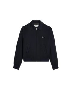 Celine triomphe blouson jacket in rayon twill