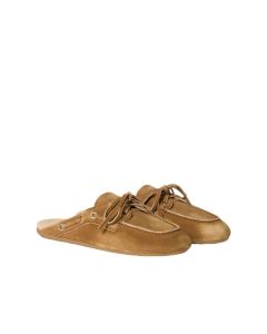 MIU MIU Faded suede mules
