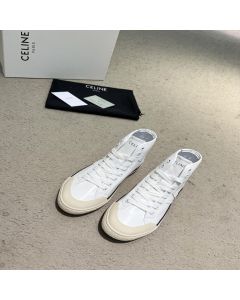 CELINE ALAN AS-02 MID LOW LACE-UP SNEAKER in CALFSKIN