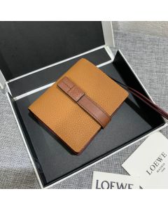 LOEWE Compact zip wallet in soft grained calfskin