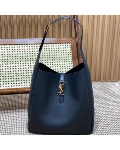 YSL LE 5 À 7 supple LARGE in grained leather