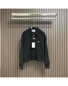 Celine triomphe blouson jacket in rayon twill