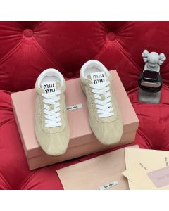 MIU MIU Plume suede sneakers