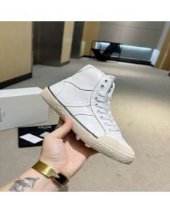 CELINE ALAN AS-02 MID LOW LACE-UP SNEAKER in CALFSKIN