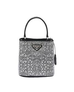 Prada Panier satin bag with crystals