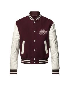 LV Embroidered Calfskin Varsity Jacket