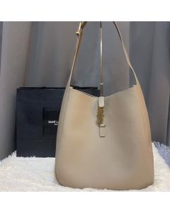 YSL LE 5 À 7 supple LARGE in grained leather