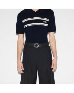 Gucci Wide belt with Interlocking G buckle