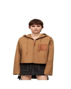 LOEWE Hooded jacket in wool and cashmere