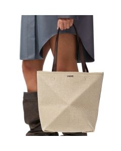 LOEWE Puzzle Fold tote in cotton jacquard